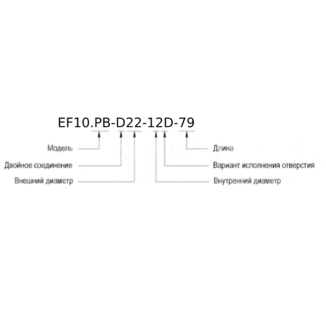 Карданные соединения EF10.PB-D — схема №1