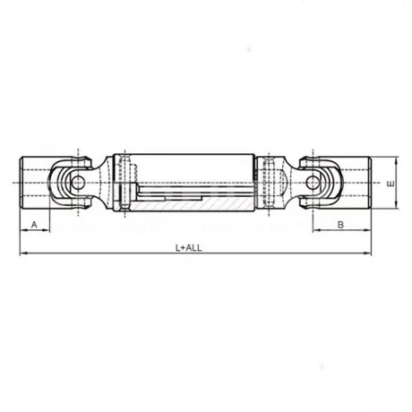 Карданные соединения с продольной компенсацией EF10.PB-M — схема №3