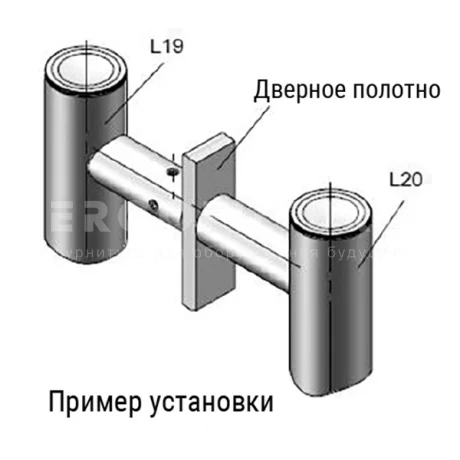 Трубчатые ручки EF04.L20 — схема №2