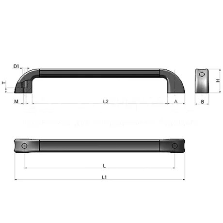 Трубчатые ручки EF04.L70 — схема №1
