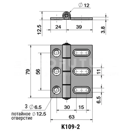 Демпфирующие петли EF12.K109 — схема №2