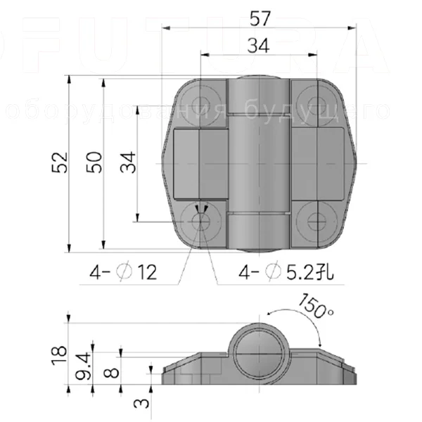 Петли c моментом силы EF12.K207 — схема №1