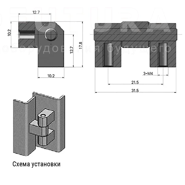 Петли EF12.K142 — схема №1