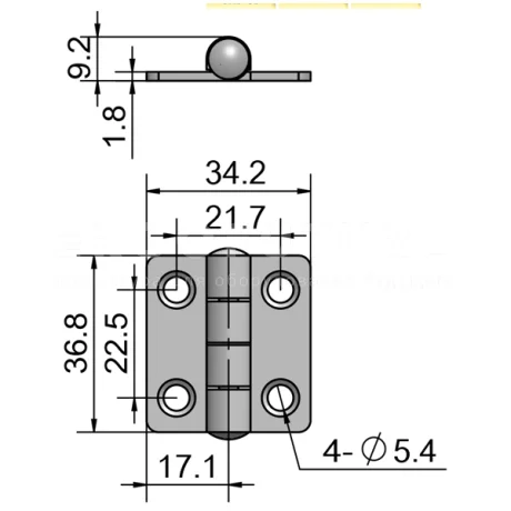 Петли EF12.K55 — схема №1
