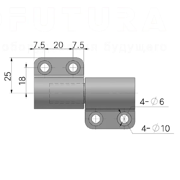 Петли с моментом силы EF12.K210 — схема №1