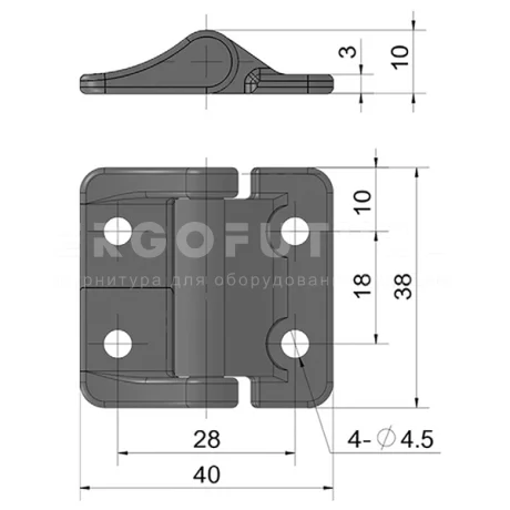 Петли с моментом силы EF12.K216 — схема №1