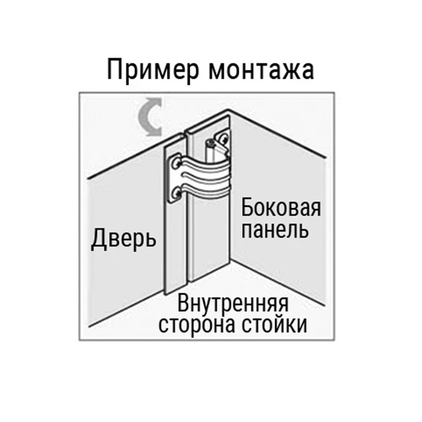 Петли с моментом силы K203B — схема №2