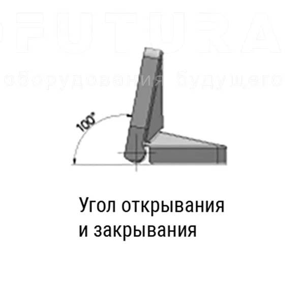 Петля с ограничителем открытия К121 — схема №2