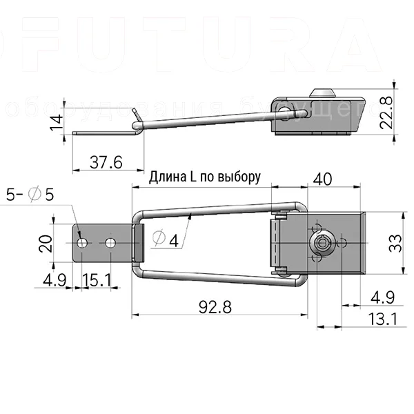 Блокируемые защелки EF1.A47B — схема №1