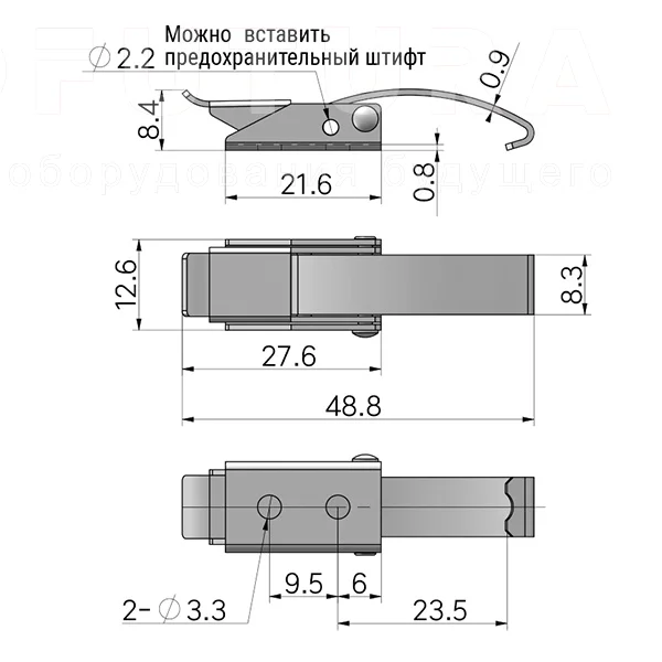 Гибкая демпферная защелка EF14.A142 — схема №1