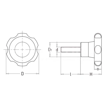 Лепестковые поворотные ручки EF02.13135 — схема №1