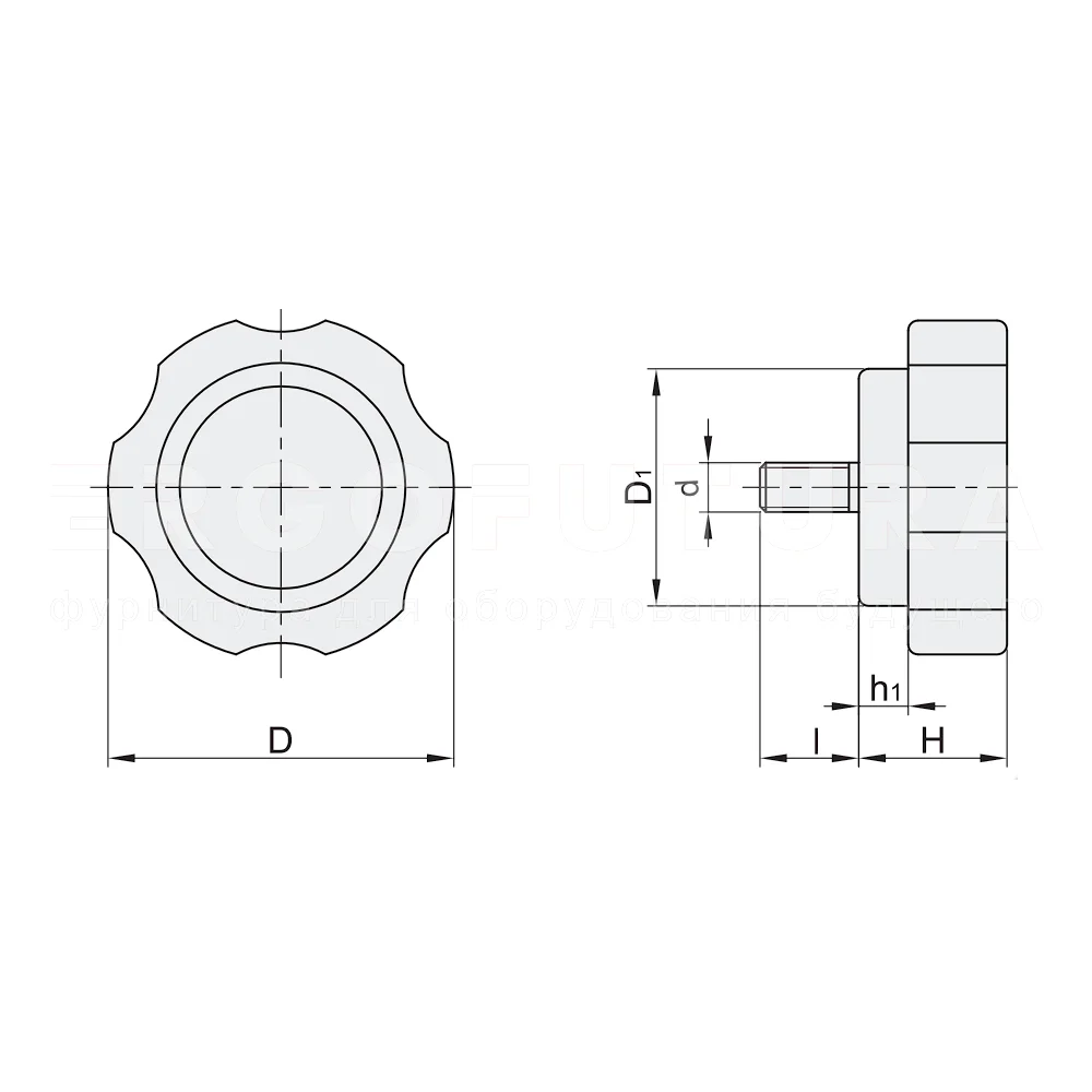 Лепестковые ручки EF02.HAT21 — схема №1