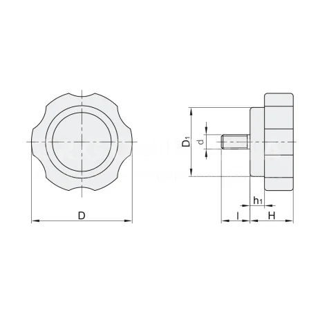 Лепестковые ручки EF02.HAT21 — схема №1