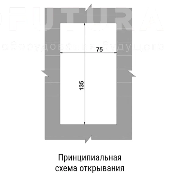 Складные ручки с углублённым лотком EF04.M70 — схема №2