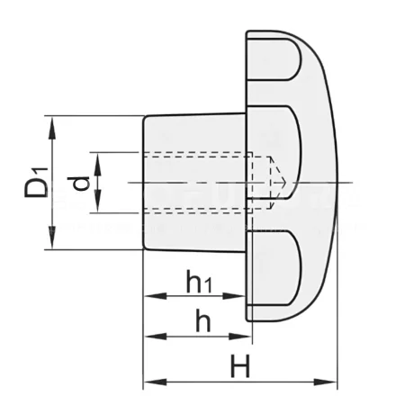 Лепестковые ручки EF02.HAU30 — схема №1