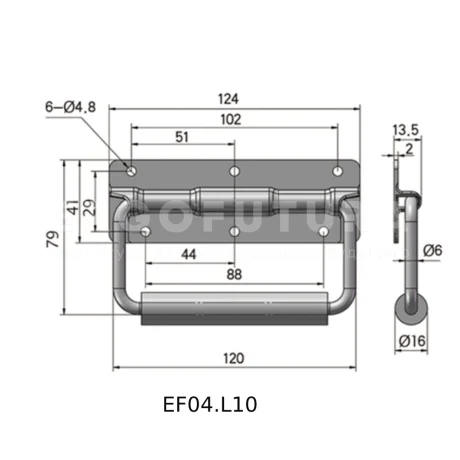 Складные ручки EF04.L08 — схема №3