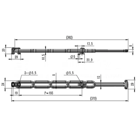 Гибкая демпферная защелка EF14.A224 — схема №1