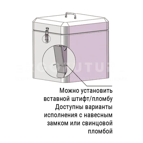 Зажимной замок EF14.A201, EF14.A203, EF14.A205 — схема №3