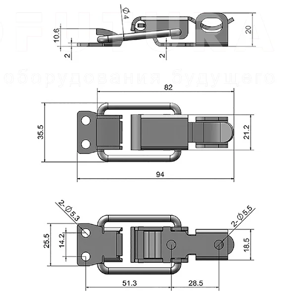 Защелка EF14.A303 — схема №1