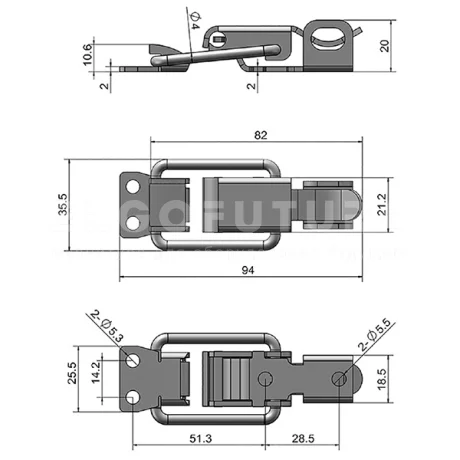 Защелка EF14.A303 — схема №1