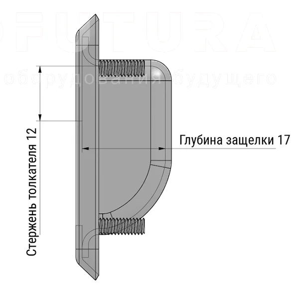 Скрытые ручки EF04.M43 — схема №1