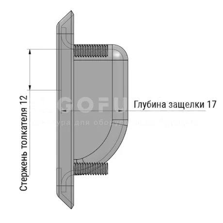 Скрытые ручки EF04.M43 — схема №1