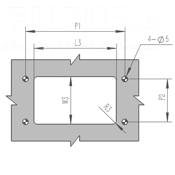 Скрытые ручки EF04.M43 — схема №3
