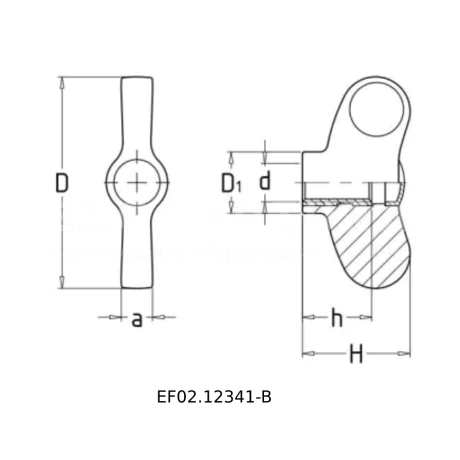 Зажимные барашки EF02.1234 — схема №1