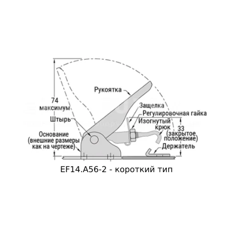 Регулируемые защелки EF14.A56 — схема №4