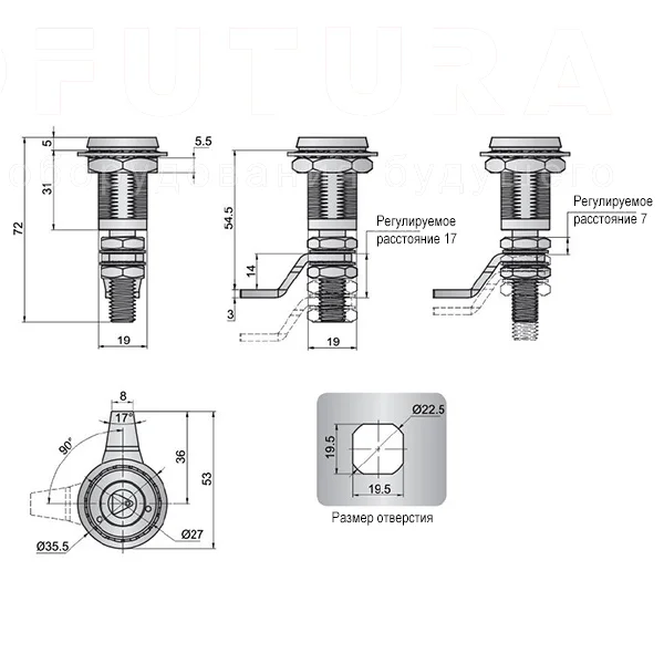 Замок SK1-063T-3 — схема №1