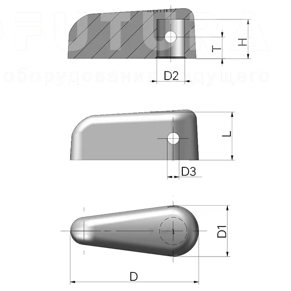 Ручки EF02.T48 — схема №1