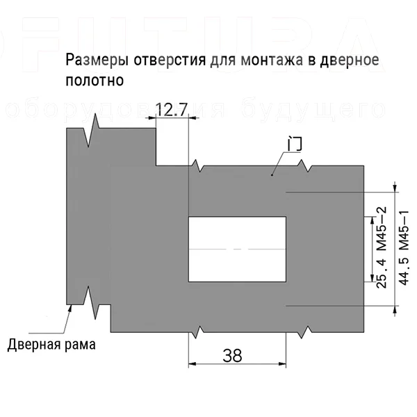 Нажимные замки M45 — схема №4