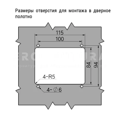 Замки с утопленной ручкой M38 — схема №2