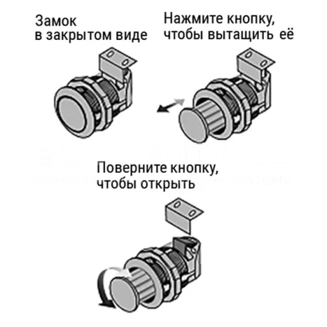 Замки с защелкой EC15 — схема №3