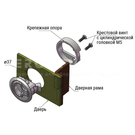 Замки с защелкой M60 — схема №3