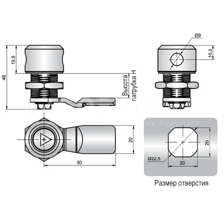 Замок SK1-092-3B — схема №1
