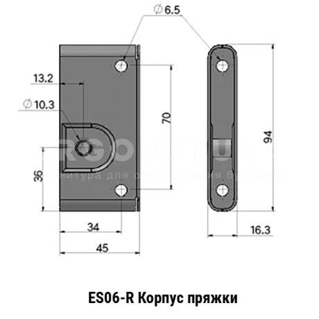 Скрытые замки ES06 — схема №3