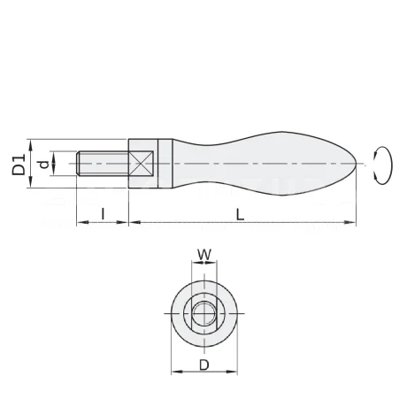 Вращающиеся ручки EF05.HAB71-75 — схема №1