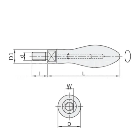 Вращающиеся ручки EF05.HAB77 — схема №1
