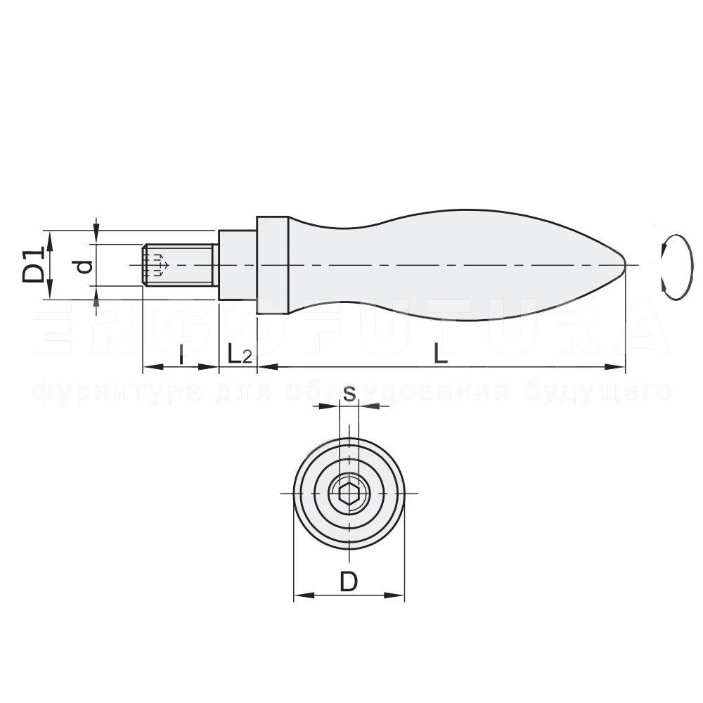 Вращающиеся ручки EF05.HAB81-83 — схема №1