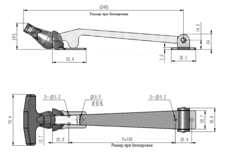 Гибкая демпферная защелка EF14.A126 — схема №4