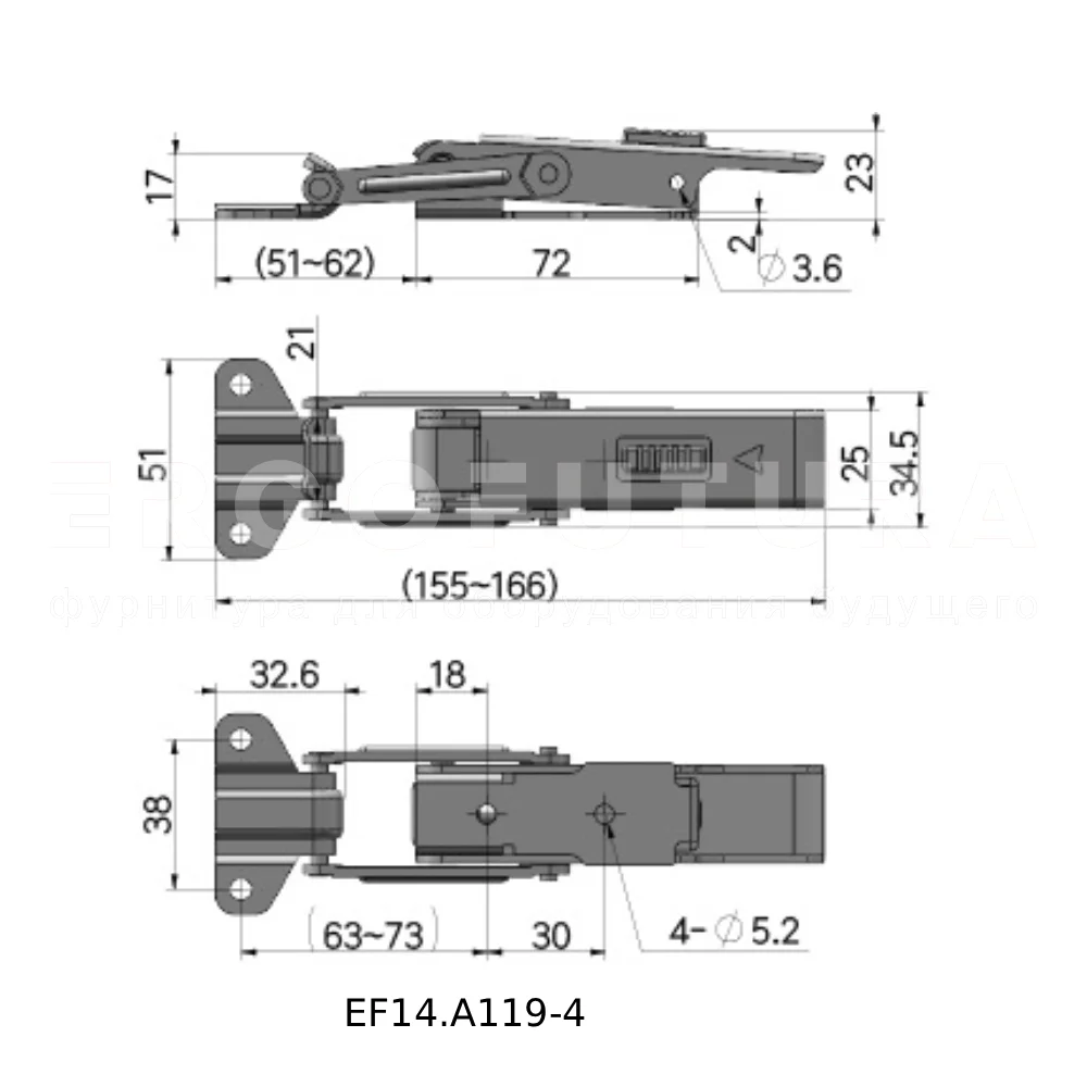 Зажимной замок с предохранителем EF14.A119 — схема №4
