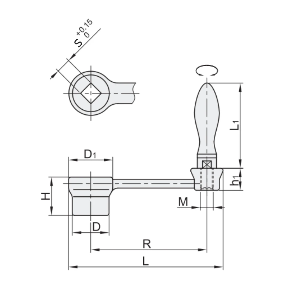 Кривошипные рукоятки EF01.HAE37 — схема №1