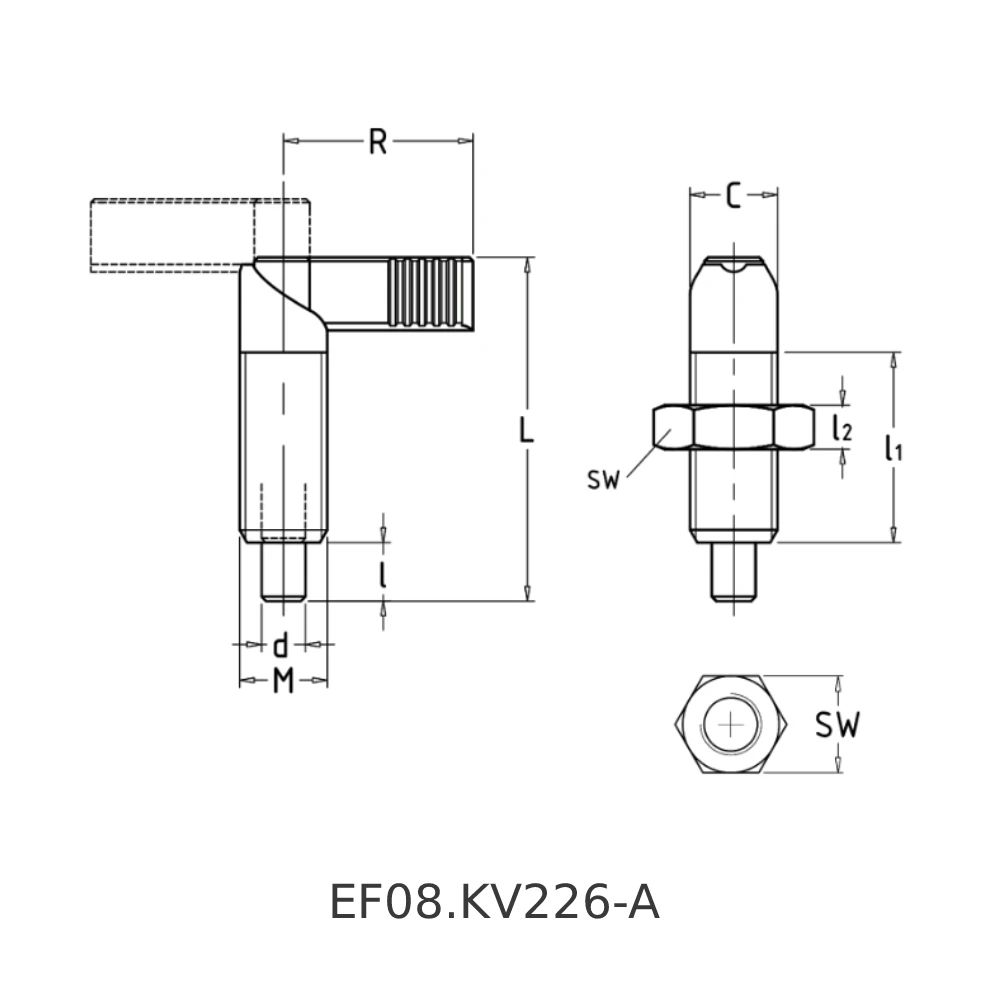 Рычажные фиксаторы EF08.KV226 — схема №1