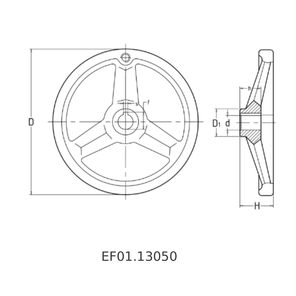 Маховики со спицами EF01.1305 — схема №1