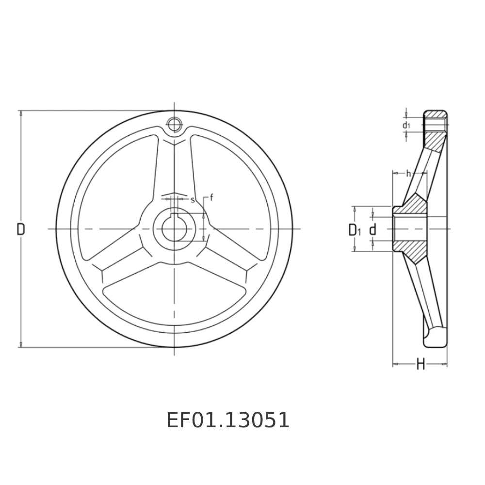 Маховики со спицами EF01.1305 — схема №2