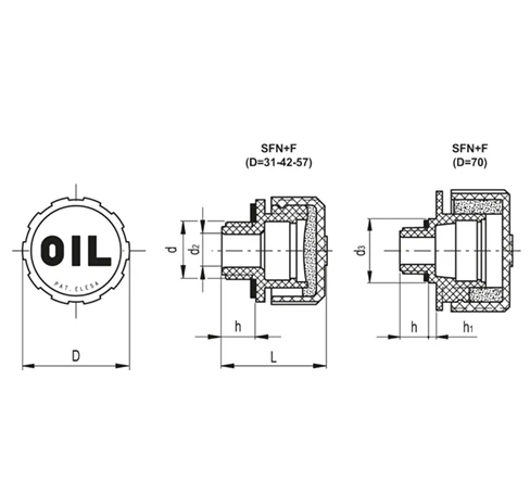 Крышки сапуна SFN+F — схема №2