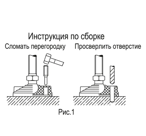 Регулируемые опоры для крепления к полу LV.F-APS — схема №1