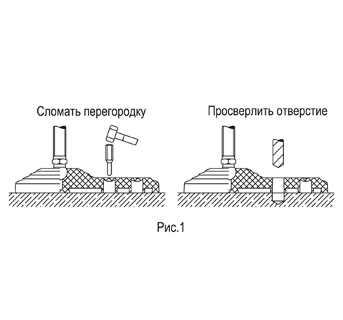 Регулируемые опоры для крепления к полу LV.FO — схема №1