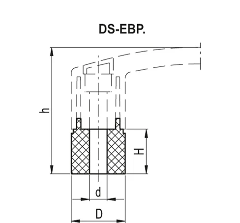 Распорные втулки для мостовидных ручек EBP. DS-EBP. — схема №2